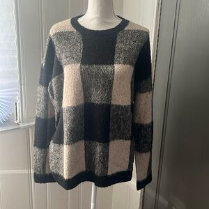 Lucky Brand Plaid Sweater Size L